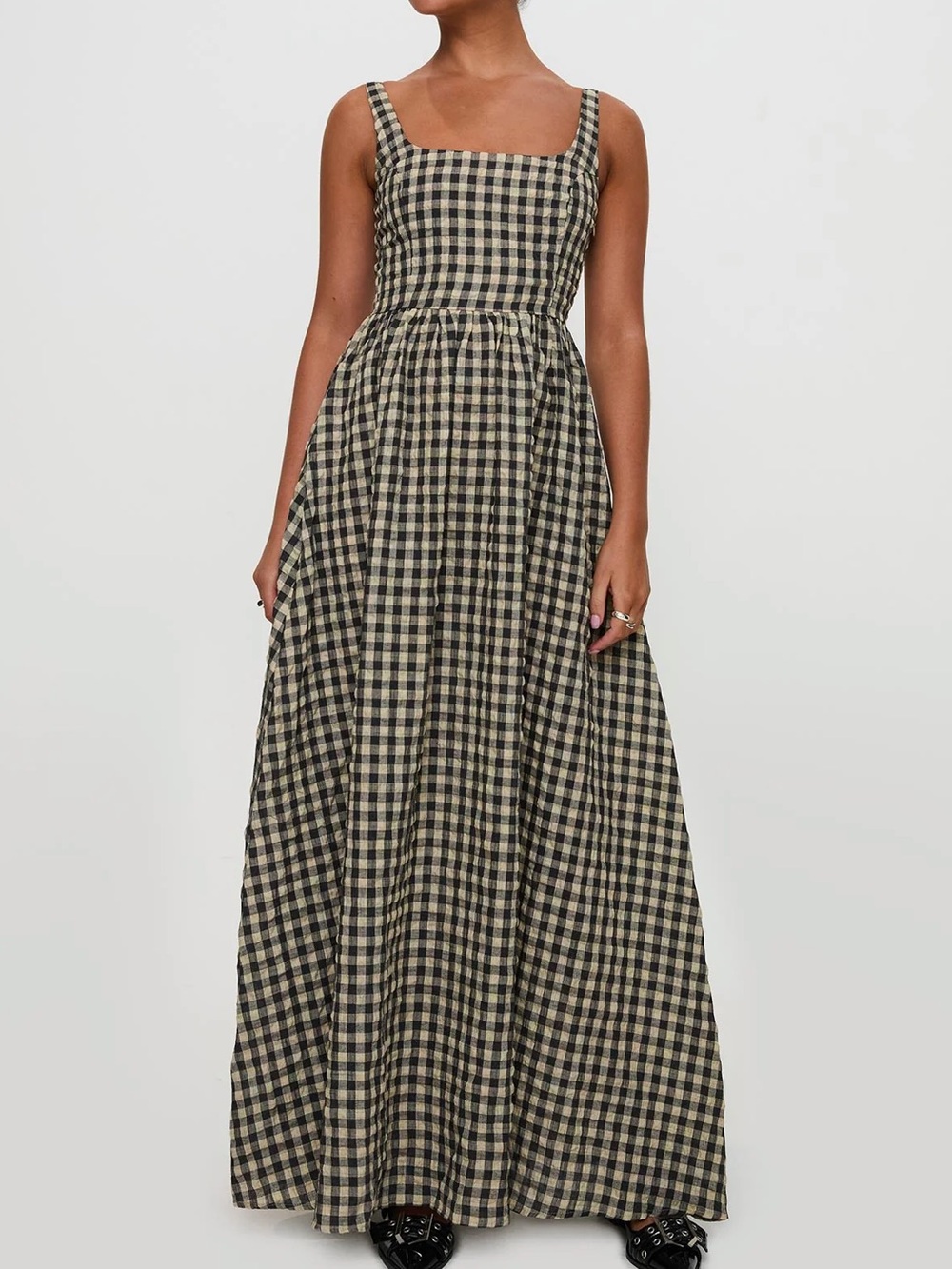 Princess Polly Cartmel Check Maxi Dress - Picture 2 of 7